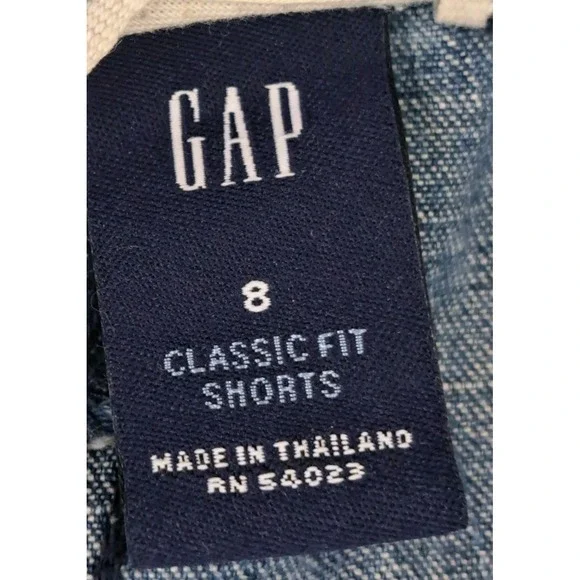 Gap Classic Fit Denim Jean Shorts Women's 8 Blue Capsule Preppy Minimalist - Picture 3 of 9